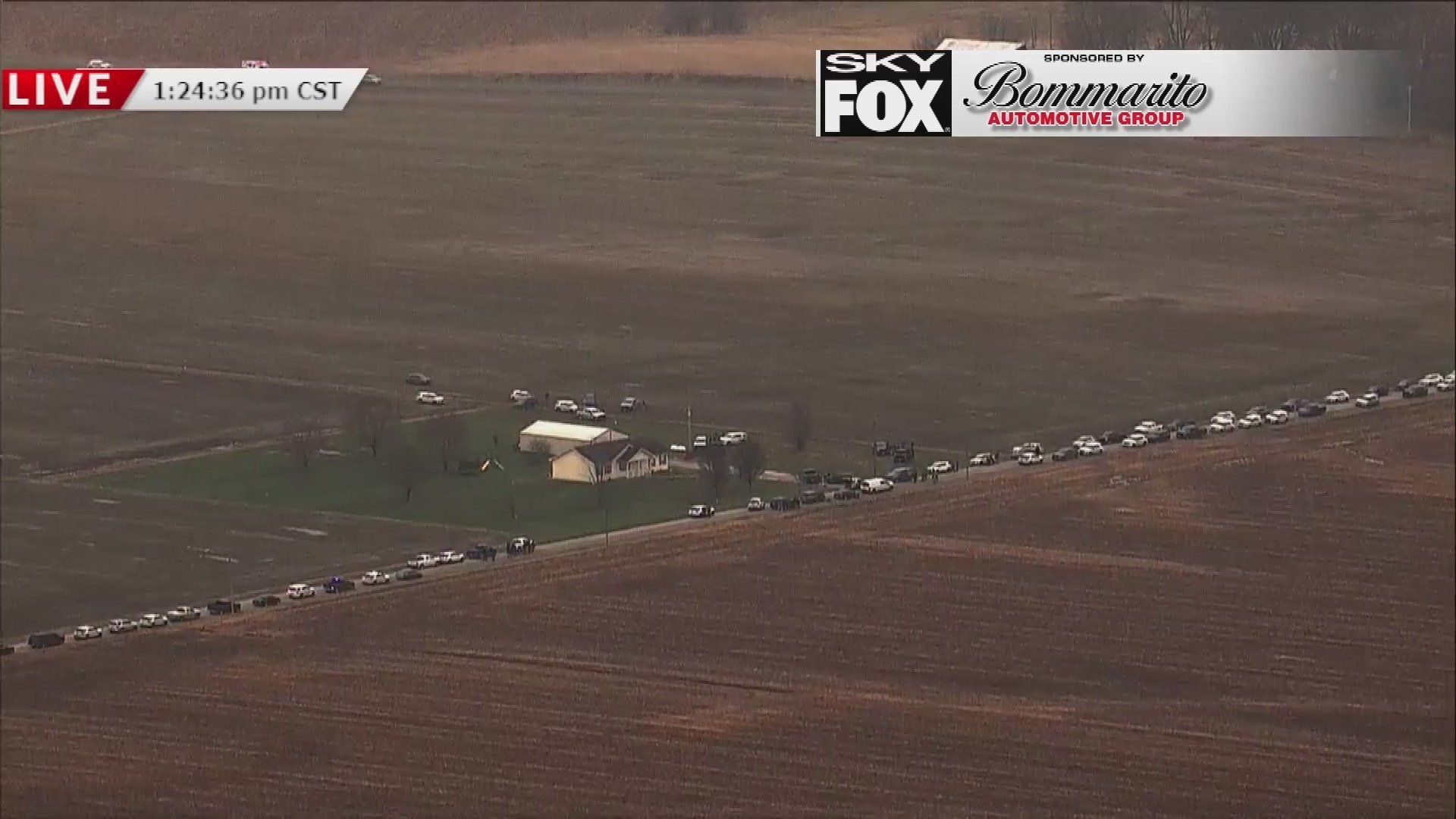 Illinois house surrounded